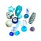 Bulk Mix of Vintage & New Glass Beads ~ Cool Mix (50g) (B539)